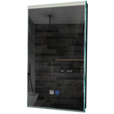 Specchio LED Verticale | Pulsanti touch | Funzione anti-appannamento | Luce bianca neutra - Reyze Serie Edge Modello 5